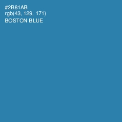 #2B81AB - Boston Blue Color Image