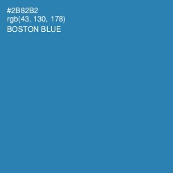 #2B82B2 - Boston Blue Color Image