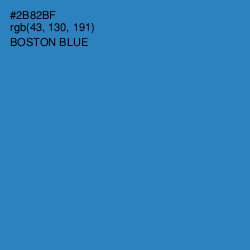 #2B82BF - Boston Blue Color Image