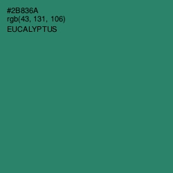 #2B836A - Eucalyptus Color Image