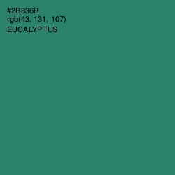 #2B836B - Eucalyptus Color Image