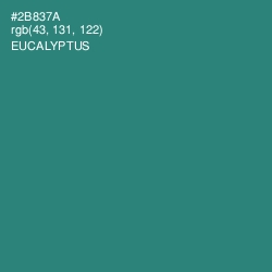 #2B837A - Eucalyptus Color Image
