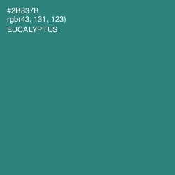 #2B837B - Eucalyptus Color Image