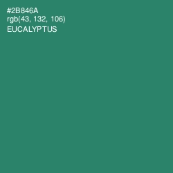 #2B846A - Eucalyptus Color Image