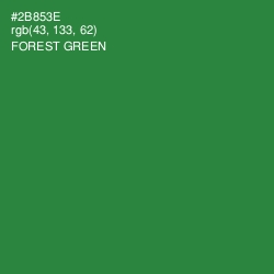 #2B853E - Forest Green Color Image