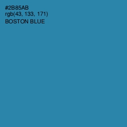 #2B85AB - Boston Blue Color Image