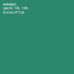 #2B886C - Eucalyptus Color Image