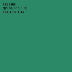 #2B8968 - Eucalyptus Color Image