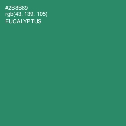 #2B8B69 - Eucalyptus Color Image