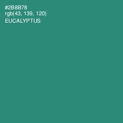 #2B8B78 - Eucalyptus Color Image