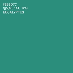 #2B8D7C - Eucalyptus Color Image