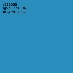 #2B8DBB - Boston Blue Color Image