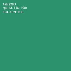 #2B926D - Eucalyptus Color Image