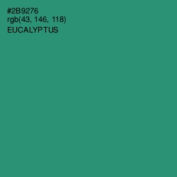 #2B9276 - Eucalyptus Color Image