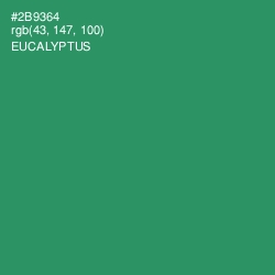 #2B9364 - Eucalyptus Color Image