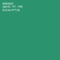 #2B936D - Eucalyptus Color Image