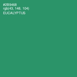 #2B9468 - Eucalyptus Color Image