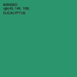 #2B956D - Eucalyptus Color Image