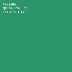 #2B966A - Eucalyptus Color Image