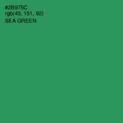 #2B975C - Sea Green Color Image