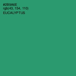 #2B9A6E - Eucalyptus Color Image