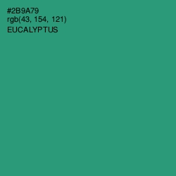 #2B9A79 - Eucalyptus Color Image