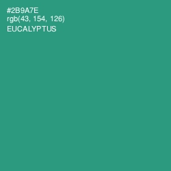 #2B9A7E - Eucalyptus Color Image
