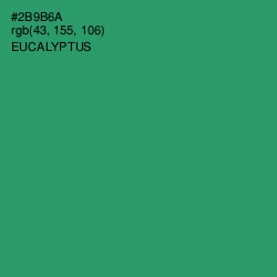 #2B9B6A - Eucalyptus Color Image