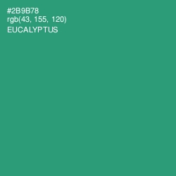 #2B9B78 - Eucalyptus Color Image