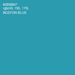 #2B9BAF - Boston Blue Color Image