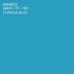 #2B9DC0 - Curious Blue Color Image