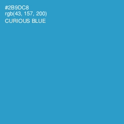 #2B9DC8 - Curious Blue Color Image