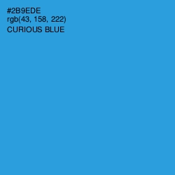 #2B9EDE - Curious Blue Color Image