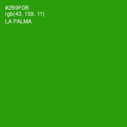 #2B9F0B - La Palma Color Image