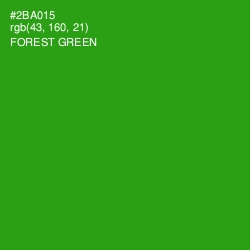 #2BA015 - Forest Green Color Image