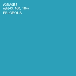 #2BA0B8 - Pelorous Color Image