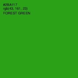 #2BA117 - Forest Green Color Image