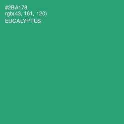 #2BA178 - Eucalyptus Color Image