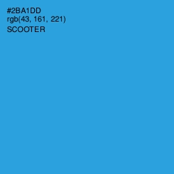 #2BA1DD - Scooter Color Image
