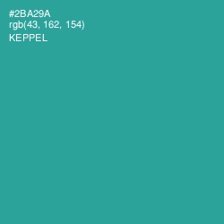 #2BA29A - Keppel Color Image