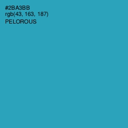#2BA3BB - Pelorous Color Image