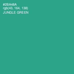 #2BA48A - Jungle Green Color Image