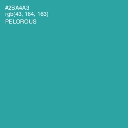 #2BA4A3 - Pelorous Color Image