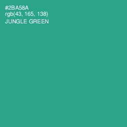 #2BA58A - Jungle Green Color Image