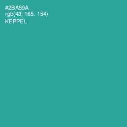 #2BA59A - Keppel Color Image