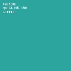 #2BA59E - Keppel Color Image