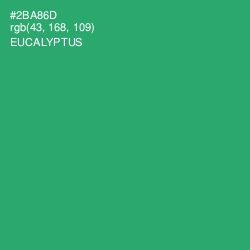 #2BA86D - Eucalyptus Color Image