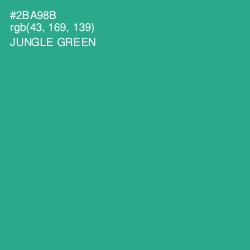 #2BA98B - Jungle Green Color Image