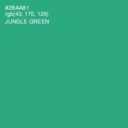 #2BAA81 - Jungle Green Color Image