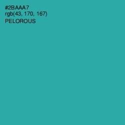 #2BAAA7 - Pelorous Color Image